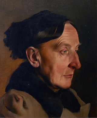Head of an Old Woman - Anton Josef von Kenner — artwork view