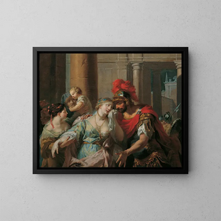 The departure of Hector and Andromache - Anton Kern — framed artwork on a wall