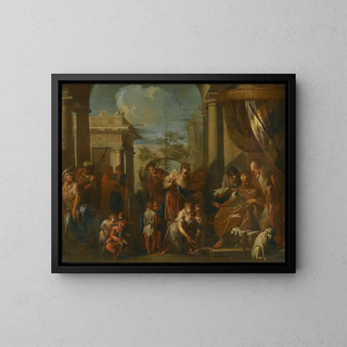 Moses Treading on Pharaoh's Crown - Anton Kern — framed artwork on a wall