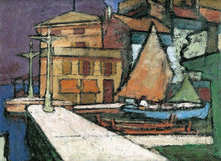 the Malcesine port - Anton Kerschbaumer — artwork view