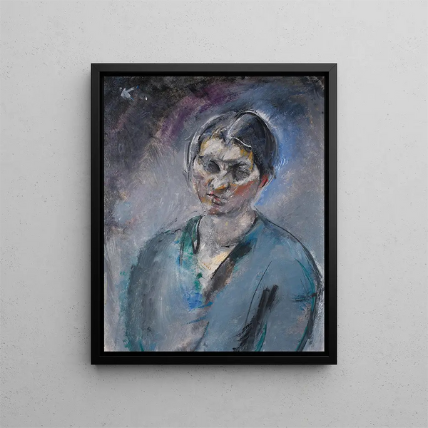 The artist's wife - Anton Kolig — framed artwork on a wall
