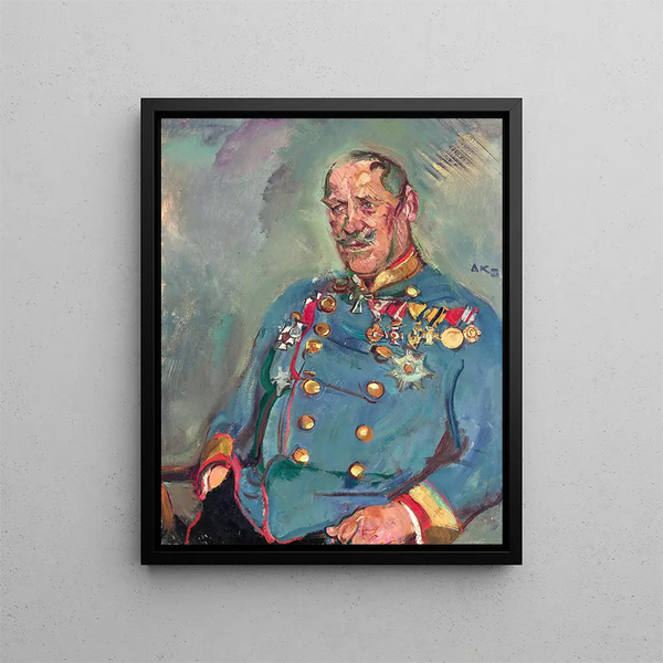 General Gottfried Seibt von Ringenhart - Anton Kolig — framed artwork on a wall
