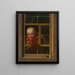 Portrait of the Last Cryer of Fribourg Latschenkel - Anton Kwiatkowski — framed artwork on a wall