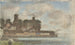 Landscape painting with mills near water - Anton L. Koster — artwork view