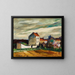View of the city of Bogneux - Anton Lindforss — framed artwork on a wall
