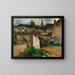View of a city in France - Anton Lindforss — framed artwork on a wall