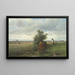 Bétail s'abreuvant - Anton Mauve — framed artwork on a wall