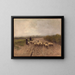 Aller au pâturage - Anton Mauve — framed artwork on a wall