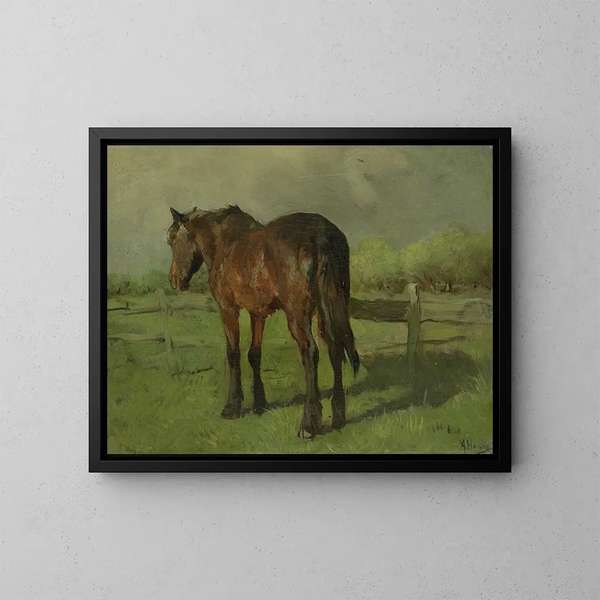 Horse - Anton Mauve — framed artwork on a wall