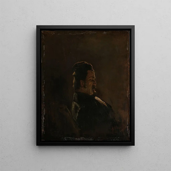 Portrait of Pieter Frederik van Os Painter - Anton Mauve — framed artwork on a wall