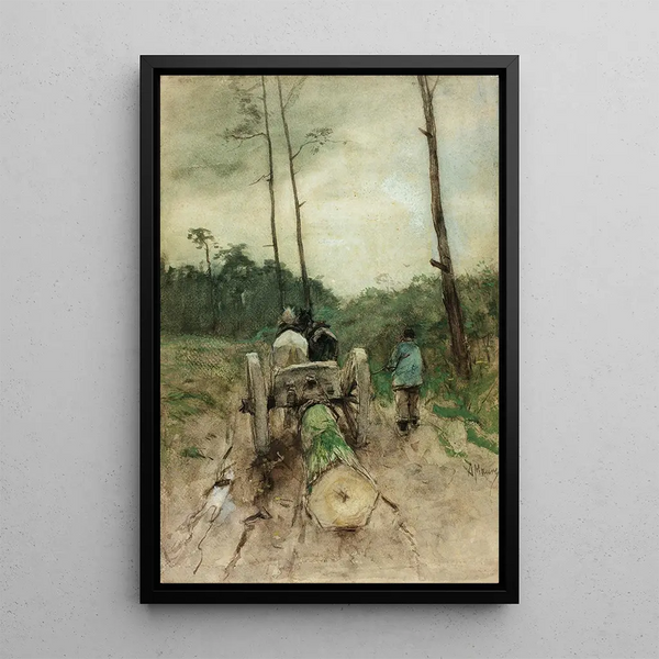 Reproduction of the painting The woodcutters' cart - Anton Mauve