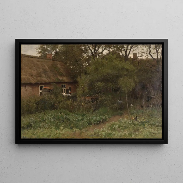 The Vegetable Garden - Anton Mauve — framed artwork on a wall