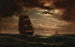 Night of the Moon with Three-masts - Anton Melbye — artwork view