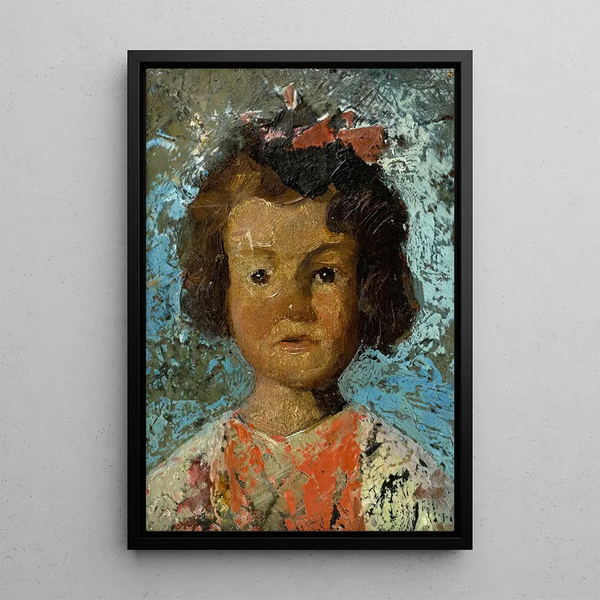 Reproduction of the painting Little girl - Anton Müller-Wischin