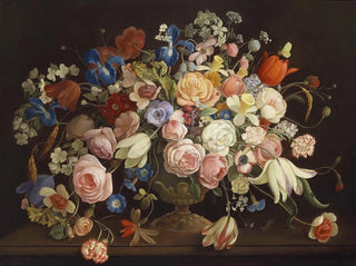Still life with flowers - Anton Müller — artwork view