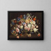 Still life with flowers - Anton Müller — framed artwork on a wall
