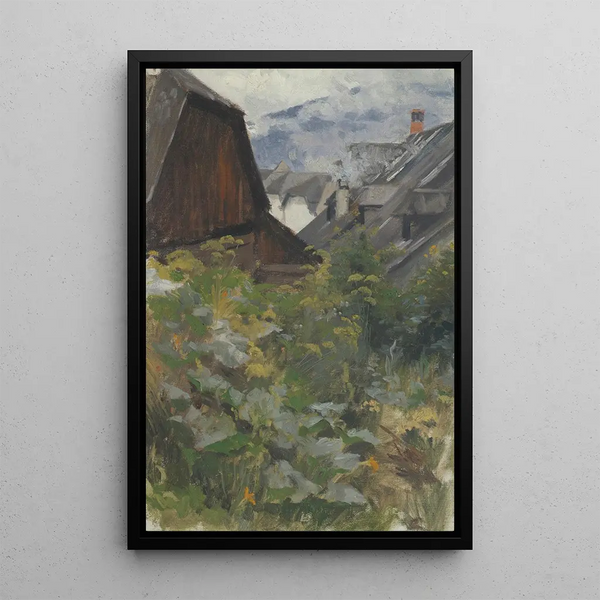 Reproduction of the painting Village Study Painting - Anton Nowak