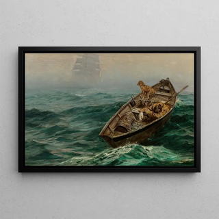 The Sixth Day - Anton Otto Fischer — framed artwork on a wall