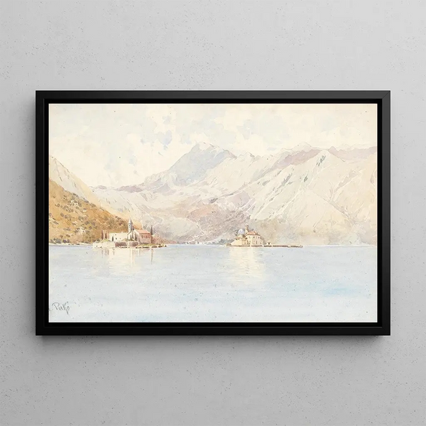 Bay of Kotor - Anton Perko — framed artwork on a wall