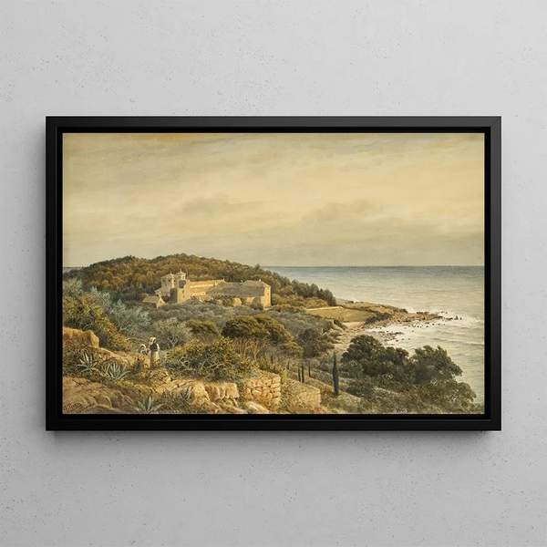 Lacroma in Dalmatia - Anton Perko — framed artwork on a wall