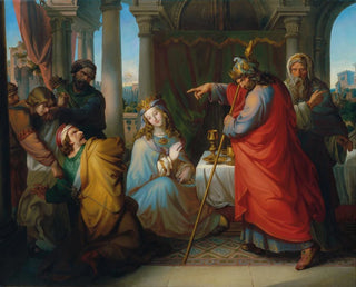 The King Ahasuerus Condemns Haman to Death - Anton Petter — artwork view