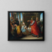 The King Ahasuerus Condemns Haman to Death - Anton Petter — framed artwork on a wall