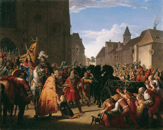 Wenzel asks Rudolf of Habsburg for the body of his father Przemysl Ottokar - Anton Petter — artwork view