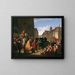 Wenzel asks Rudolf of Habsburg for the body of his father Przemysl Ottokar - Anton Petter — framed artwork on a wall