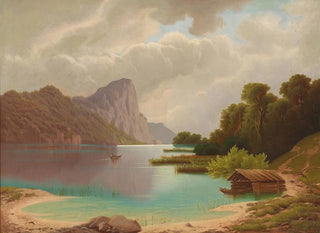 View of the Mondsee - Anton Pieck — artwork view