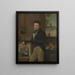 Self-portrait Painting - Anton Pierre Steyaert — framed artwork on a wall