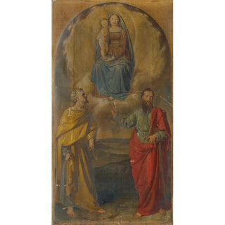 Marie with the Child Jesus and the saints Peter and Paul - Anton Psenner — artwork view