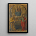 Marie with the Child Jesus and the saints Peter and Paul - Anton Psenner — framed artwork on a wall