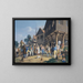 Cockfight near Frankfurt am Main - Anton Radl — framed artwork on a wall