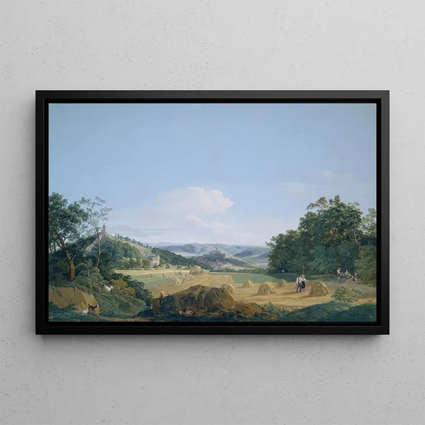 Königstein and Falkenstein in the Taunus - Anton Radl — framed artwork on a wall