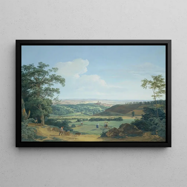 Kronberg in the Taunus painting - Anton Radl — framed artwork on a wall