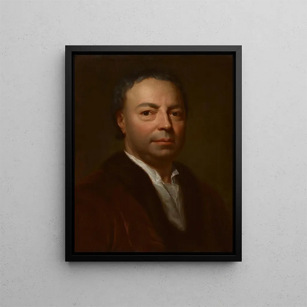 Portrait of the artist Père Ismael Mengs - Anton Raphaël Mengs — framed artwork on a wall