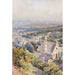 Reproduction of the painting Sievering with view of Vienna - Anton Reckziegel