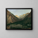 Evening in Prossau near Gastein - Anton Romako — framed artwork on a wall