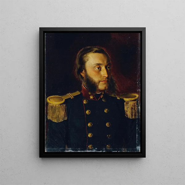 L'ingénieur naval Josef von Romako dans le rôle du premier lieutenant - Anton Romako — framed artwork on a wall