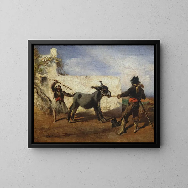 L'âne strassbourgeois - Anton Romako — framed artwork on a wall