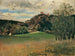 La prairie de la laiterie à Vorderbrühl avec la ruine de Mödling - Anton Romako — artwork view