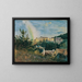 The Weilburg Castle near Baden - Anton Romako — framed artwork on a wall