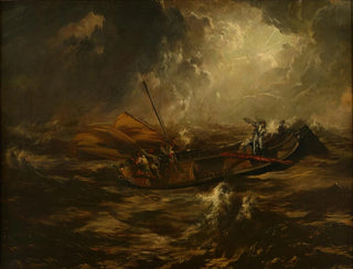 Storm at Sea - Anton Romako — artwork view