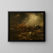 Storm at Sea - Anton Romako — framed artwork on a wall