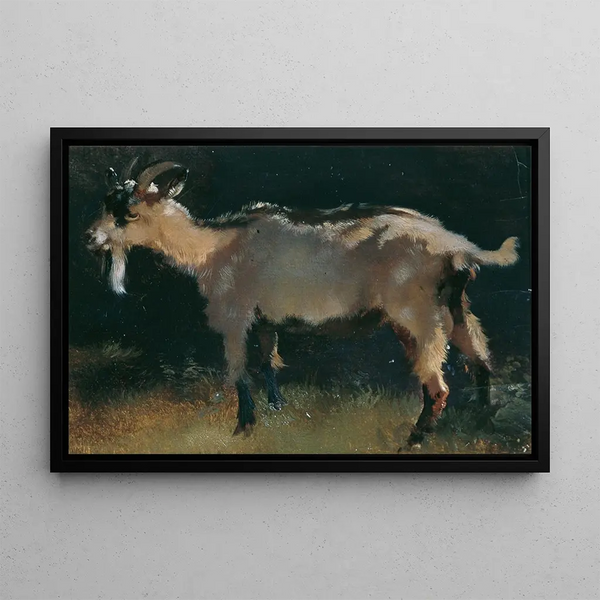 Goat - Anton Schrödl — framed artwork on a wall