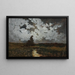 Nighttime Atmosphere Painting - Anton Waldhauser — framed artwork on a wall