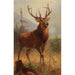 Deer trophy in an open landscape - Anton Weinberger — artwork view
