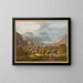 View of Sewen and Lake Lowerz - Anton Winterlin — framed artwork on a wall