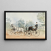 a noble gentleman in a court carriage near Weilburg and the ruins of Rauheneck in Baden - Anton Zampis — framed artwork on a wall