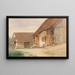 Farm - Anton von Werner — framed artwork on a wall